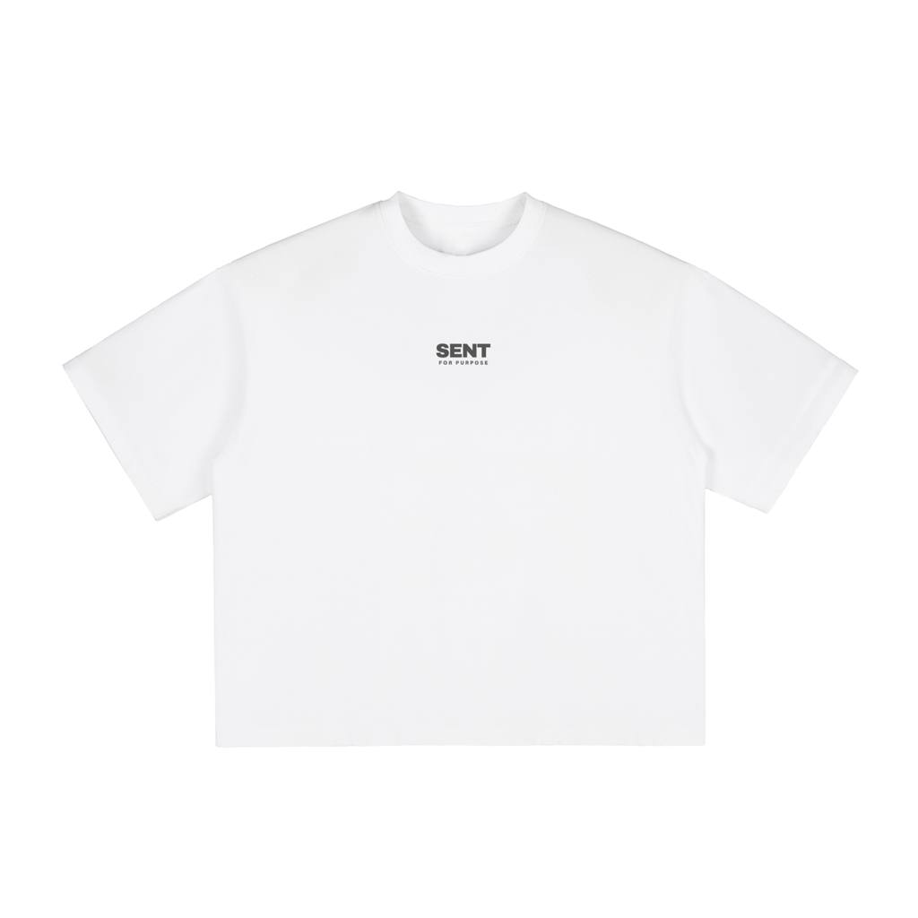 WHAT PURPOSE WERE YOU MADE FOR? - White Boxy T-Shirt