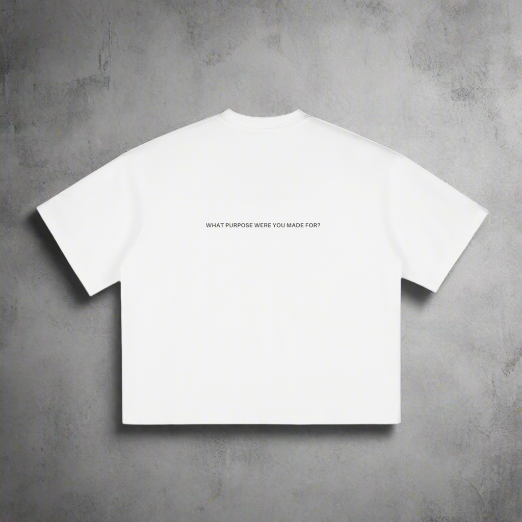 What Purpose Were You Made For? - White Boxy T-Shirt