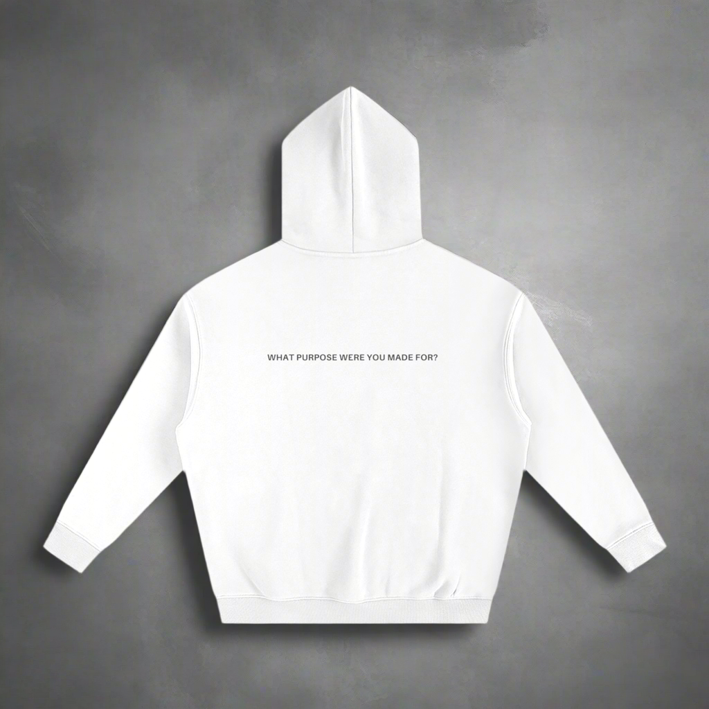 What purpose were you made for? - White Hoodie