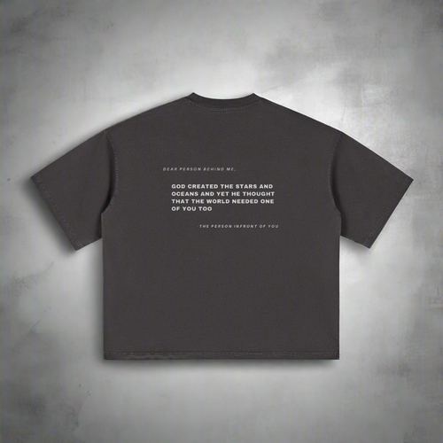 Dear Person Behind Me - Black Boxy T-Shirt