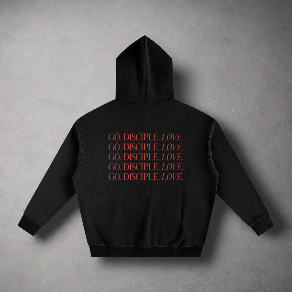 Go. Disciple. Love. - Black Hoodie