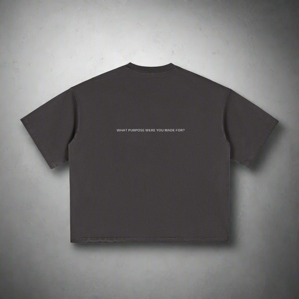 What Purpose Were You Made For? - Black Boxy T-Shirt