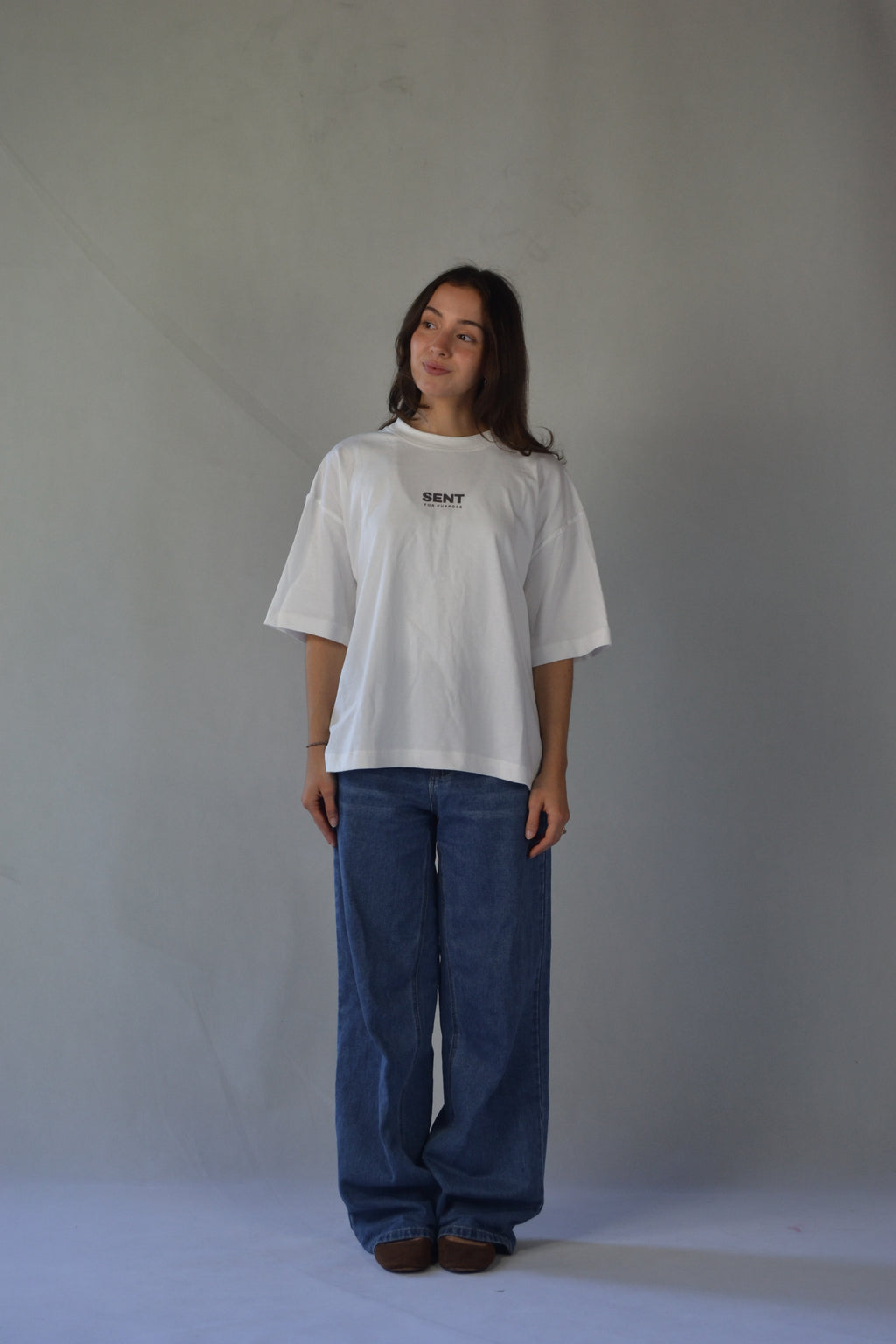 ASK ME ABOUT JESUS - White Boxy T-Shirt