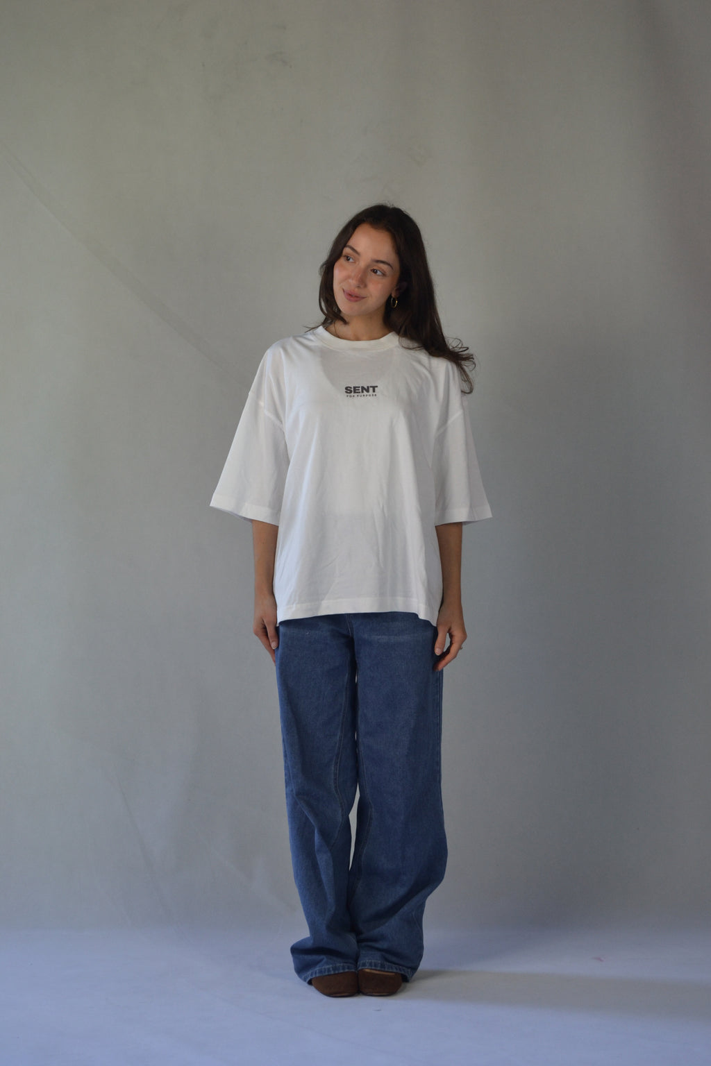 DEAR PERSON BEHIND ME - White Boxy T-Shirt