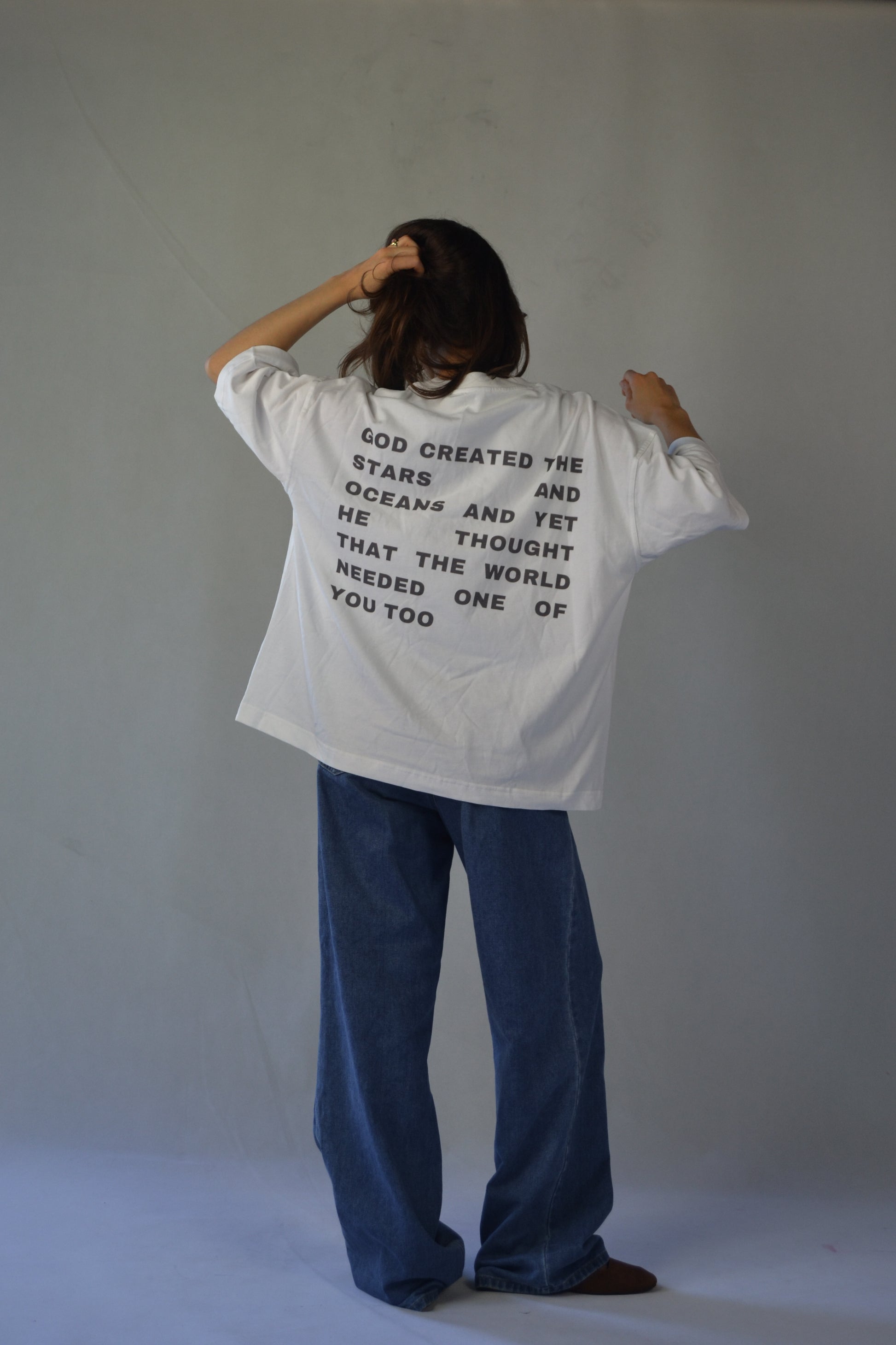 DEAR PERSON BEHIND ME - White Boxy T-Shirt