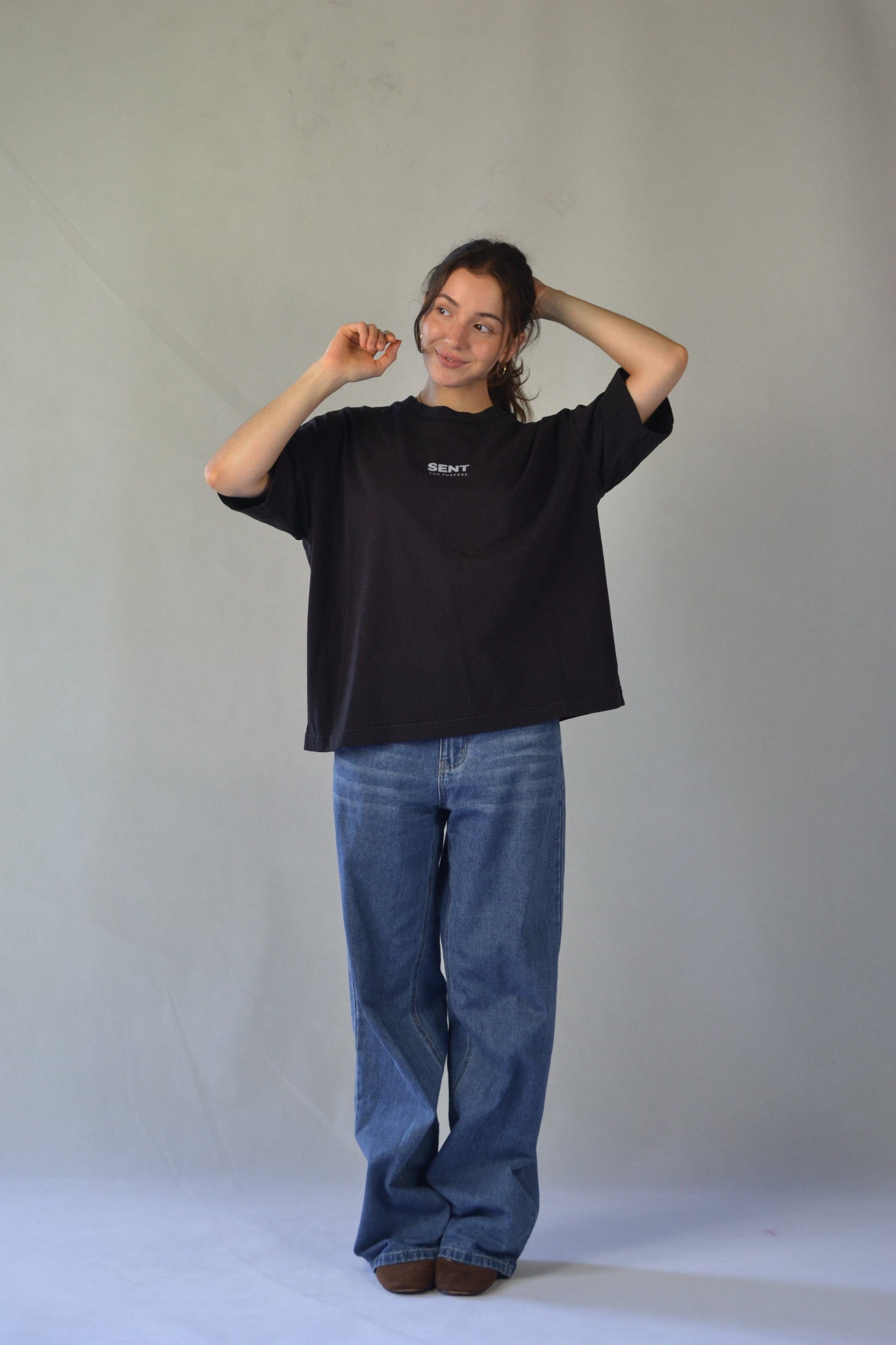 WHAT PURPOSE WERE YOU MADE FOR? - White Boxy T-Shirt