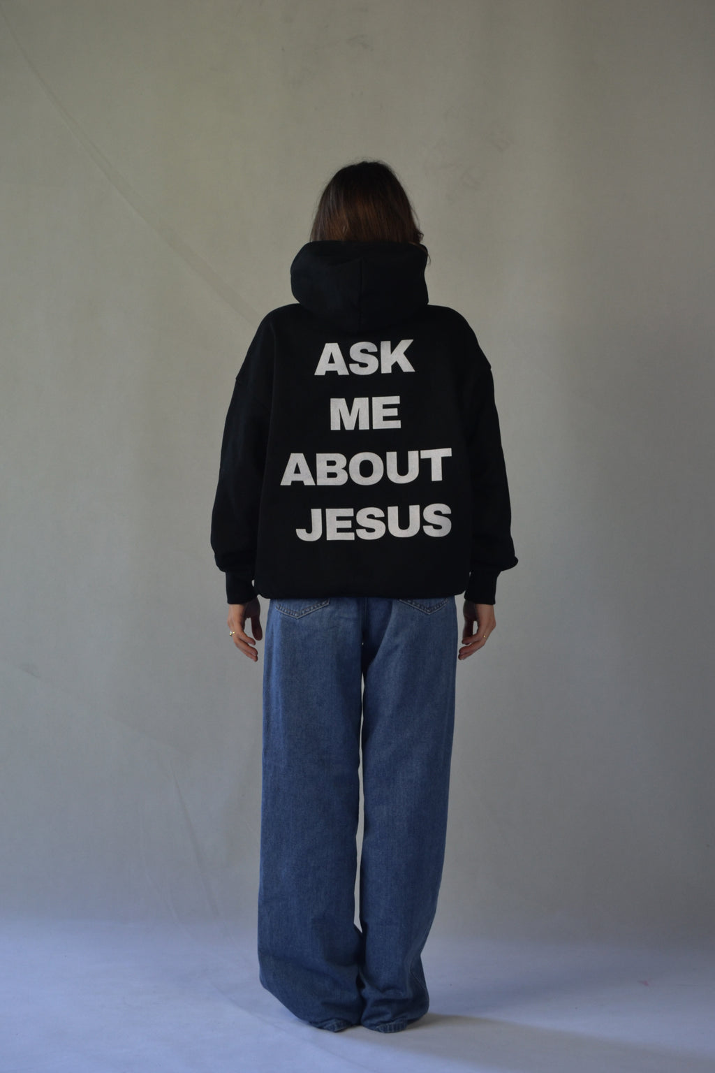 ASK ME ABOUT JESUS - Black Hoodie