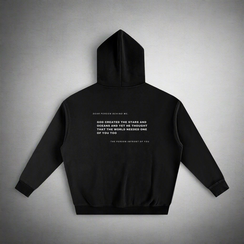 Dear Person Behind Me - Black Hoodie
