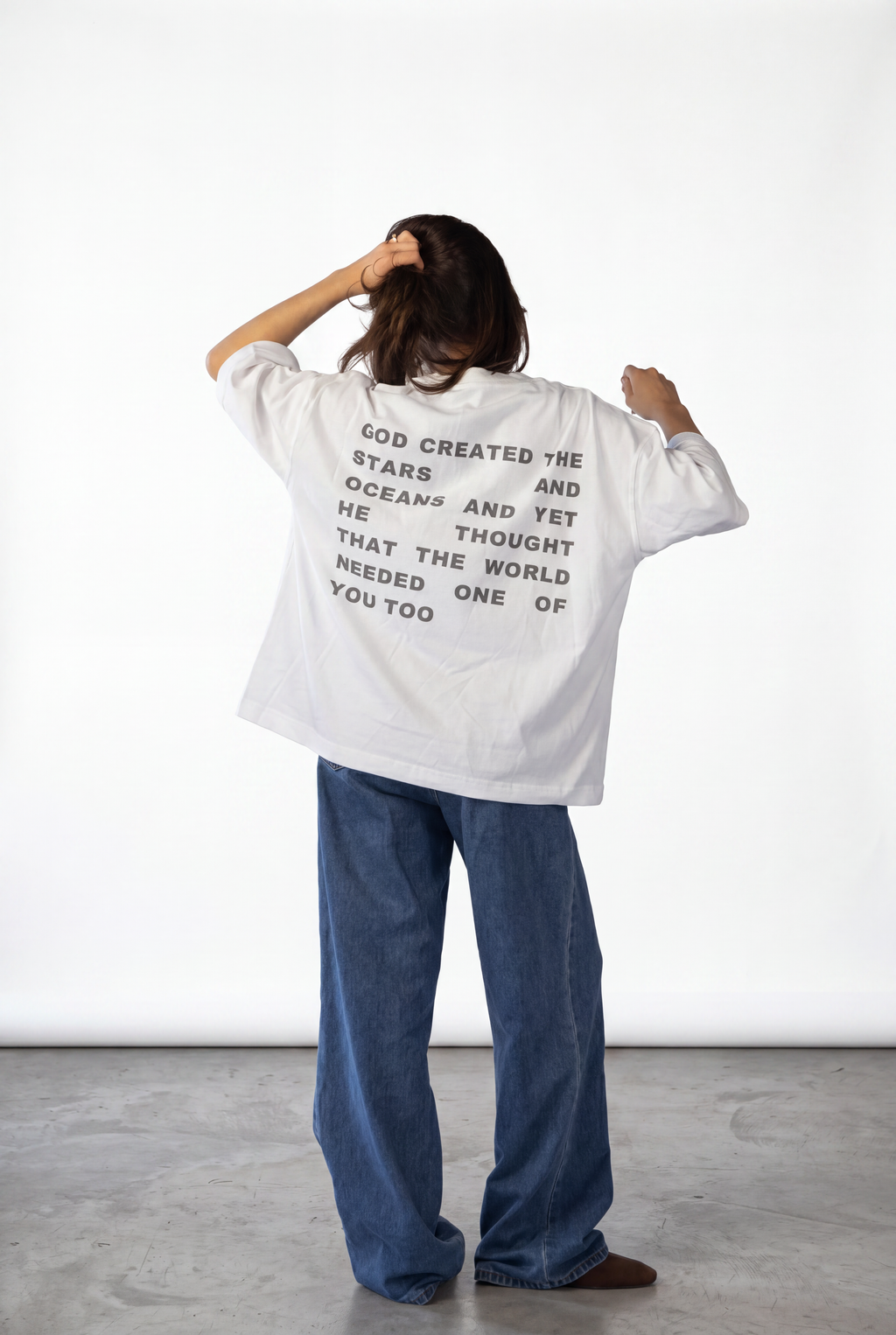 DEAR PERSON BEHIND ME - White Boxy T-Shirt