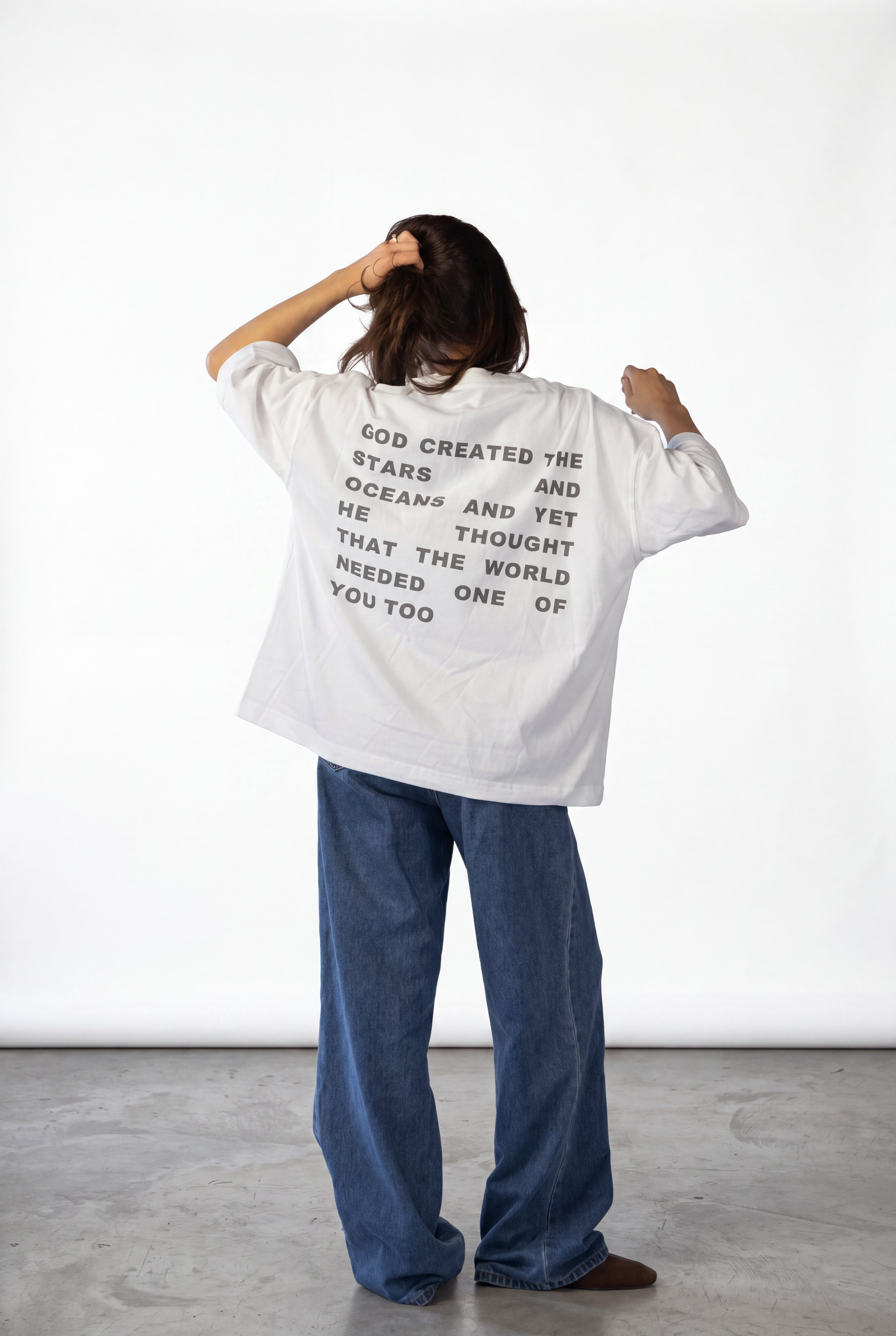 DEAR PERSON BEHIND ME - White Boxy T-Shirt