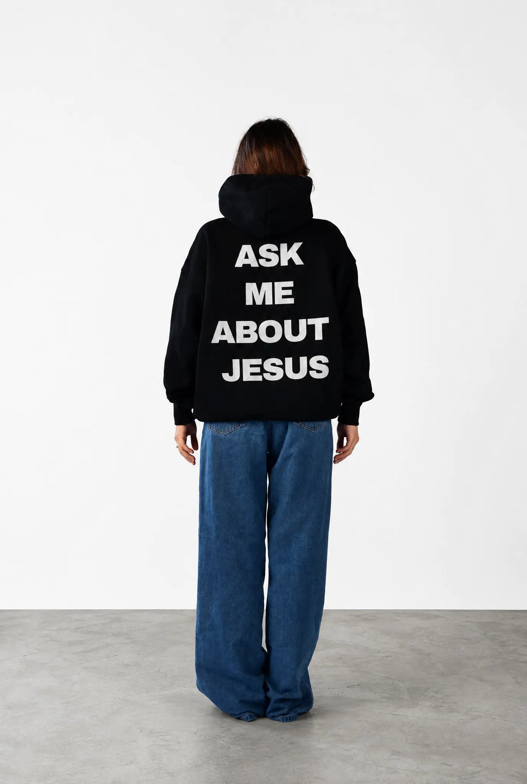 ASK ME ABOUT JESUS - Black Hoodie
