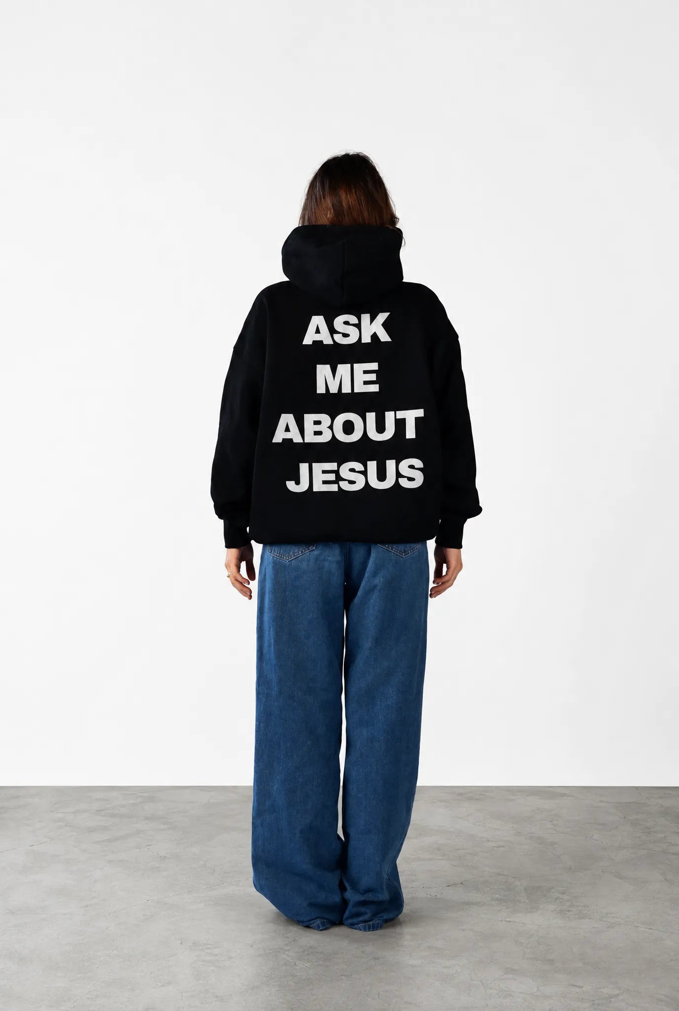 ASK ME ABOUT JESUS - Black Hoodie